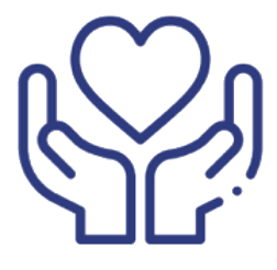 Hands and Heart Icon